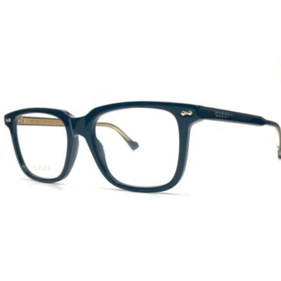 Gucci Men's Black and Blue Eyeglasses!